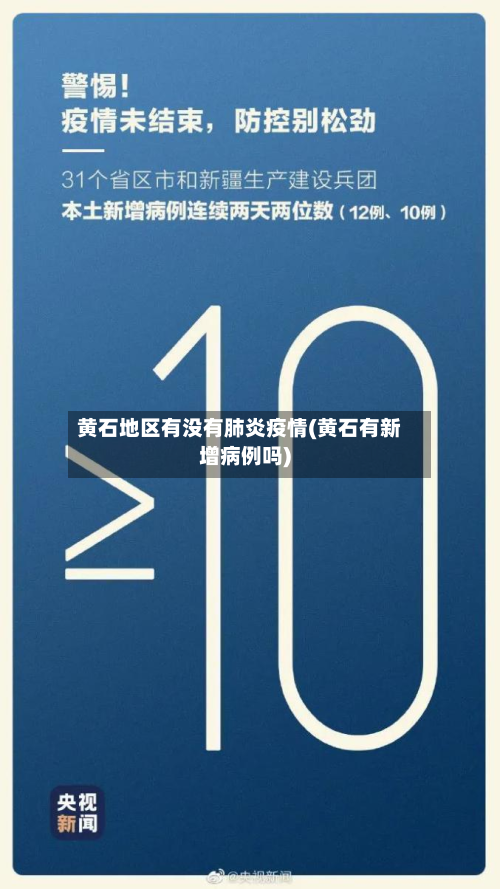 黄石地区有没有肺炎疫情(黄石有新增病例吗)-第3张图片