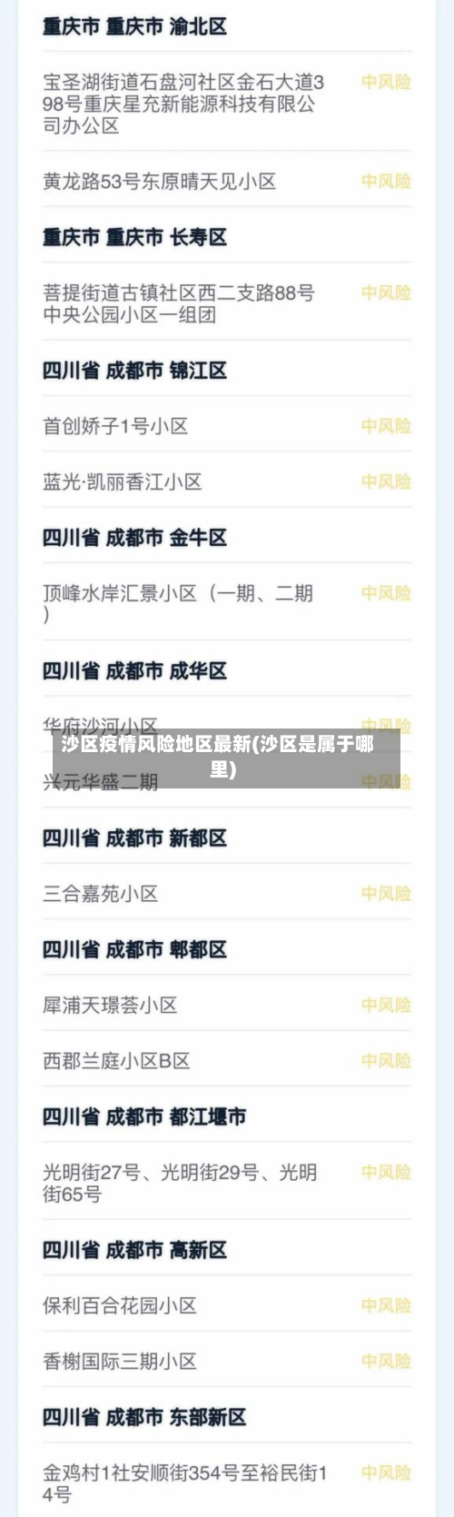 沙区疫情风险地区最新(沙区是属于哪里)-第3张图片