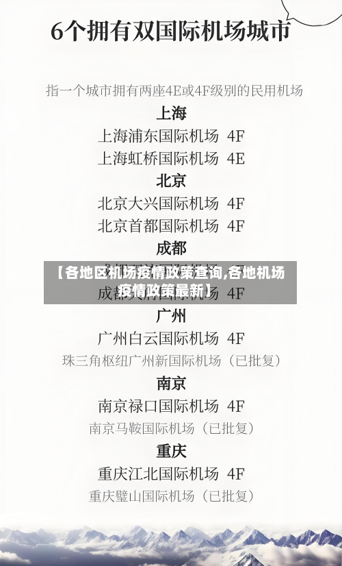 【各地区机场疫情政策查询,各地机场疫情政策最新】