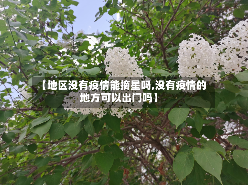 【地区没有疫情能摘星吗,没有疫情的地方可以出门吗】-第2张图片