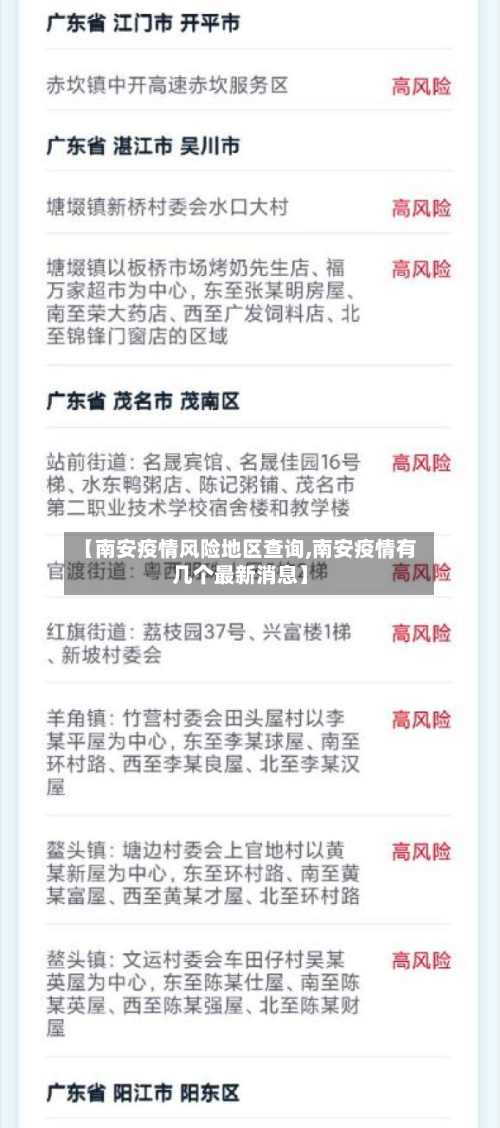 【南安疫情风险地区查询,南安疫情有几个最新消息】-第2张图片